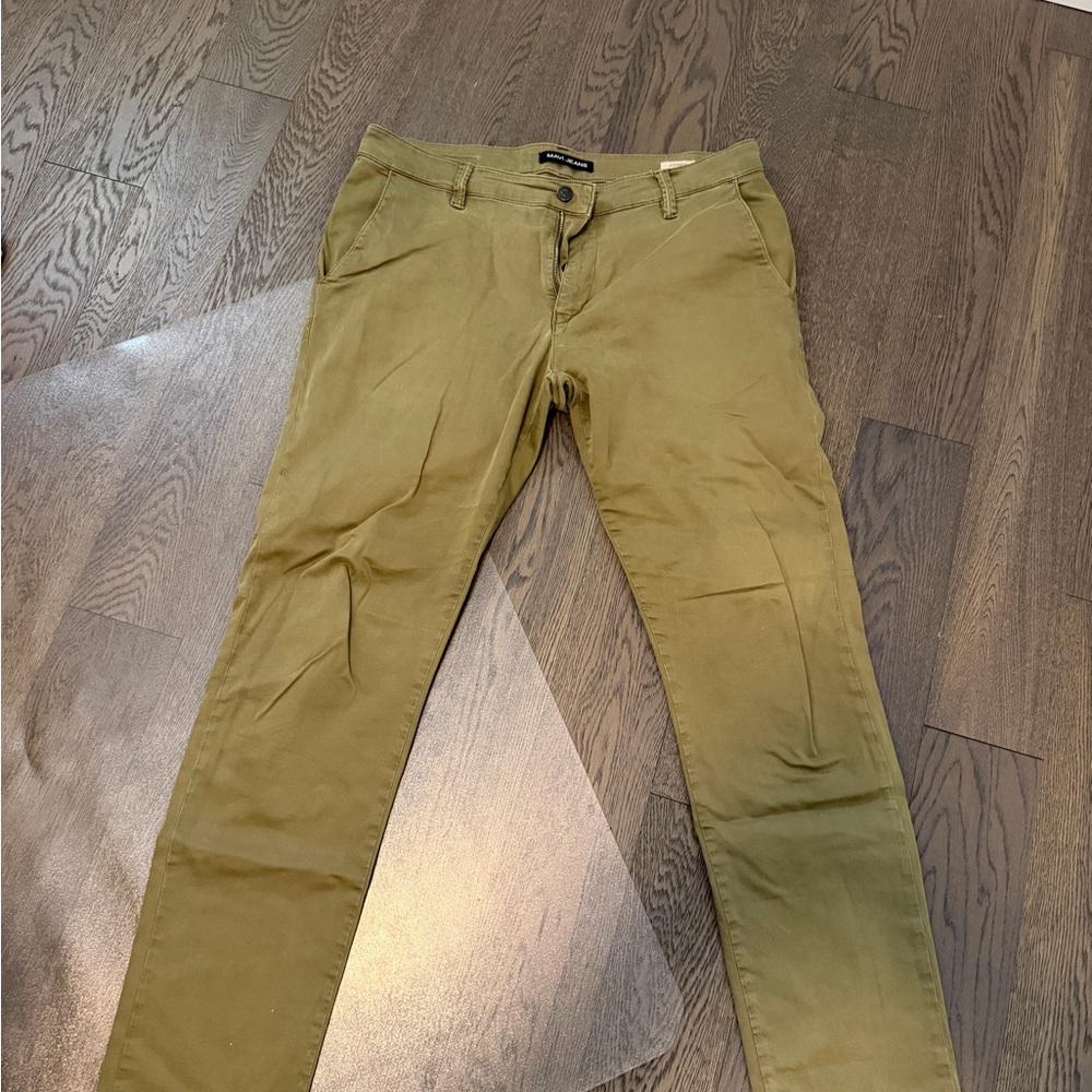 Mavi Men's Olive Chinos